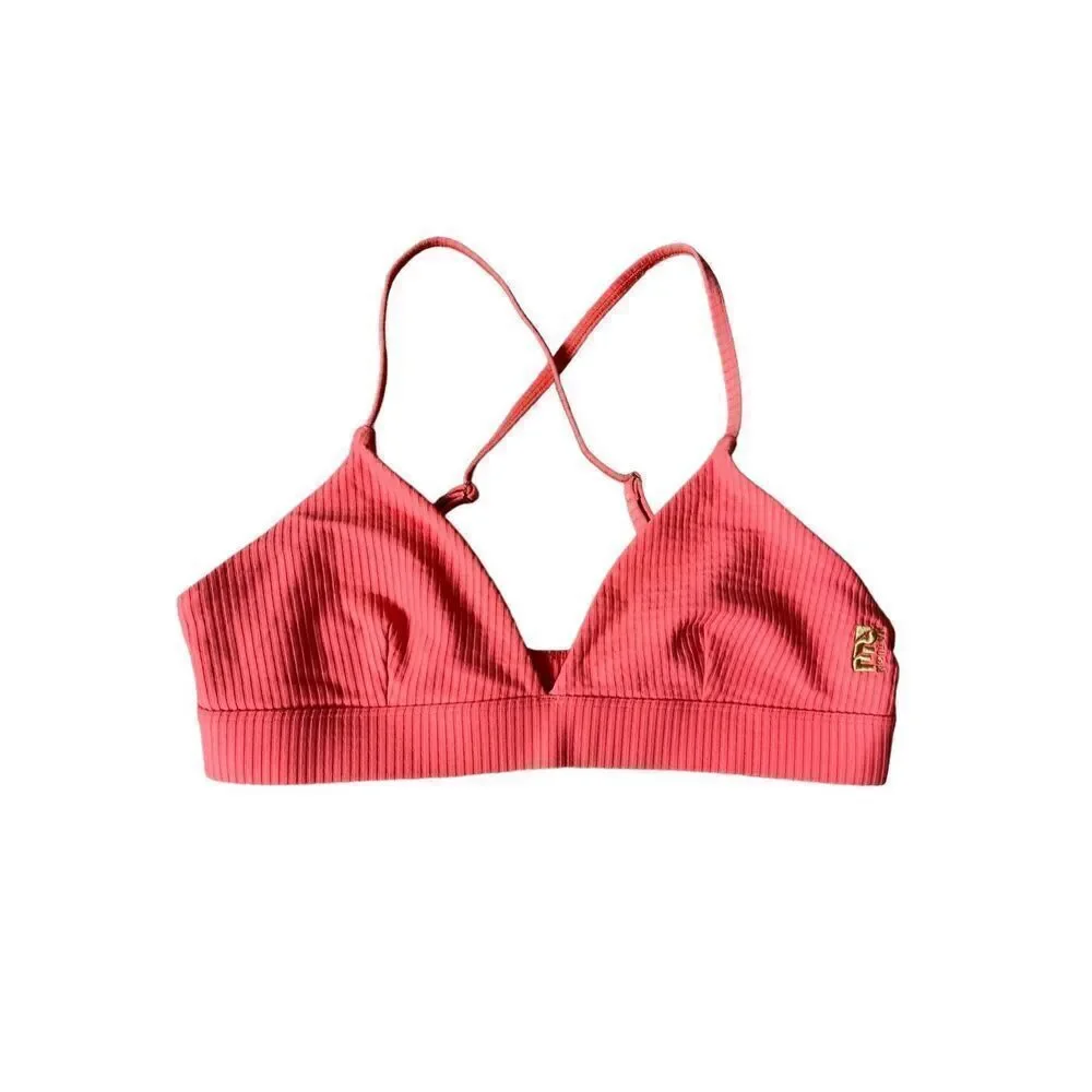 PE Nation Womens Free Play Sports‎ Bra in Orange size M